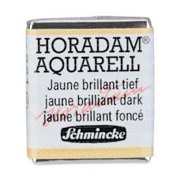 Schmincke Horadam Aquarell Watercolor - Jaune Brilliant Dark, Half Pan