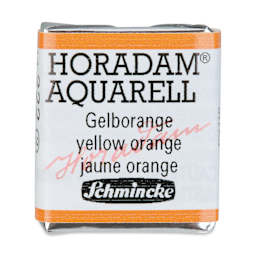 Schmincke Horadam Aquarell Watercolor - Yellow Orange, Half Pan
