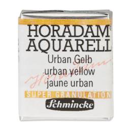 Schmincke Horadam Aquarell Watercolor - Urban Yellow, Supergranulation, Half Pan