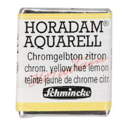 Schmincke Horadam Aquarell Watercolor - Chromium Yellow Hue Lemon, Half Pan