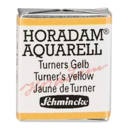 Schmincke Horadam Aquarell Watercolor - Turner's Yellow, Half Pan