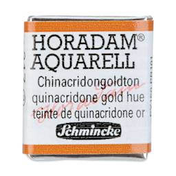 Schmincke Horadam Aquarell Watercolor - Quinacridone Gold Hue, Half Pan
