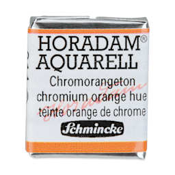 Schmincke Horadam Aquarell Artist Watercolor - Chromium Orange Hue, Half Pan
