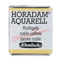 Schmincke Horadam Aquarell Watercolor - Rutile Yellow, Half Pan