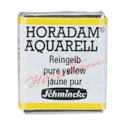 Schmincke Horadam Aquarell Artist Watercolor - Pure Yellow, Half Pan