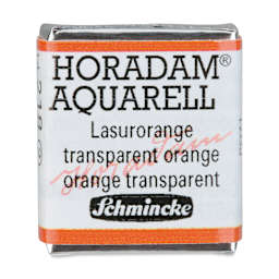 Schmincke Horadam Aquarell Artist Watercolor - Transparent Orange, Half Pan