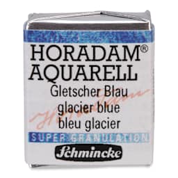 Schmincke Horadam Aquarell Artist Watercolor - Glacier Blue, Supergranulation, Half Pan