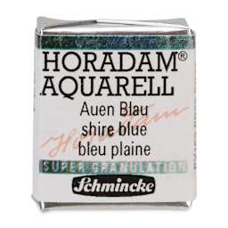 Schmincke Horadam Aquarell Artist Watercolor - Shire Blue, Supergranulation, Half Pan