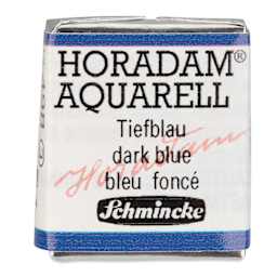 Schmincke Horadam Aquarell Watercolor - Dark Blue, Half Pan