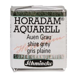 Schmincke Horadam Aquarell Artist Watercolor - Shire Grey, Supergranulation, Half Pan