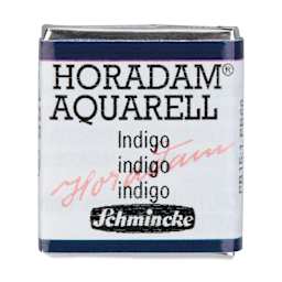 Schmincke Horadam Aquarell Artist Watercolor - Indigo, Half Pan