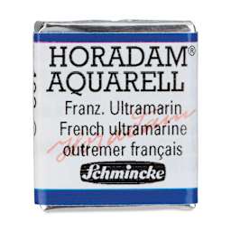 Schmincke Horadam Aquarell Artist Watercolor - French Ultramarine, Half Pan