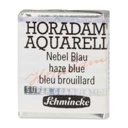 Schmincke Horadam Aquarell Watercolor - Haze Blue, Half Pan