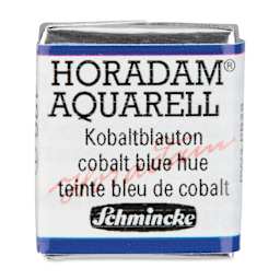 Schmincke Horadam Aquarell Artist Watercolor - Cobalt Blue Hue, Half Pan