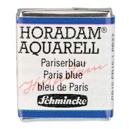 Schmincke Horadam Aquarell Watercolor - Paris Blue, Half Pan