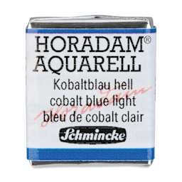 Schmincke Horadam Aquarell Artist Watercolor - Cobalt Blue Light, Half Pan