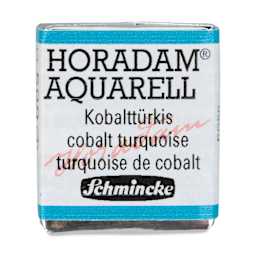 Schmincke Horadam Aquarell Watercolor - Cobalt Turquoise, Half Pan