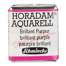 Schmincke Horadam Aquarell Watercolor - Brilliant Purple, Half Pan