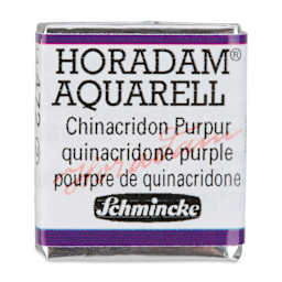 Schmincke Horadam Aquarell Artist Watercolor - Quinacridone Purple, Half Pan