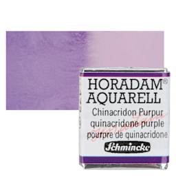 Schmincke Horadam Aquarell Watercolor - Quinacridone Purple, Half Pan and swatch