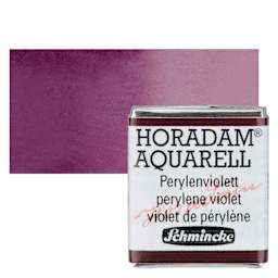 Schmincke Horadam Aquarell Watercolor - Perylene Violet, Half Pan and swatch