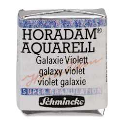 Schmincke Horadam Aquarell Artist Watercolor - Galaxy Violet, Supergranulation, Half Pan