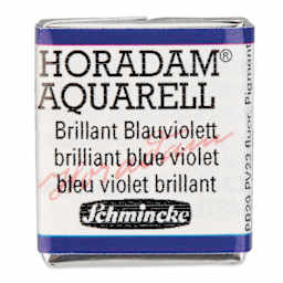 Schmincke Horadam Aquarell Watercolor - Brilliant Blue Violet, Half Pan