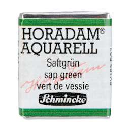 Schmincke Horadam Aquarell Artist Watercolor - Sap Green, Half Pan