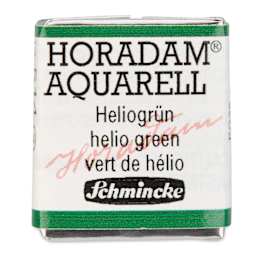 Schmincke Horadam Aquarell Watercolor - Helio Green, Half Pan