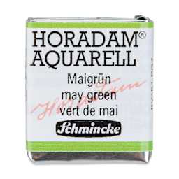 Schmincke Horadam Aquarell Artist Watercolor - May Green, Half Pan