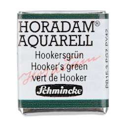 Schmincke Horadam Aquarell Watercolor - Hooker's Green, Half Pan