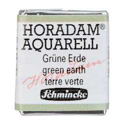 Schmincke Horadam Aquarell Artist Watercolor - Green Earth, Half Pan
