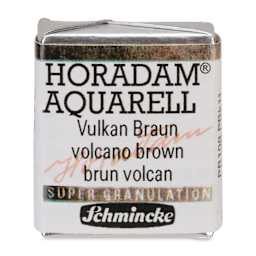 Schmincke Horadam Aquarell Artist Watercolor - Volcano Brown, Supergranulation, Half Pan