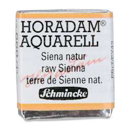 Schmincke Horadam Aquarell Artist Watercolor - Raw Sienna, Half Pan