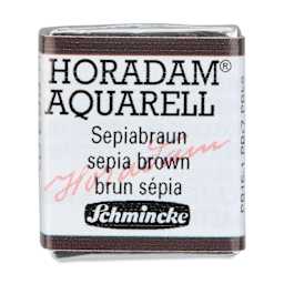 Schmincke Horadam Aquarell Watercolor - Sepia Brown, Half Pan