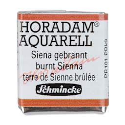 Schmincke Horadam Aquarell Artist Watercolor - Burnt Sienna, Half Pan
