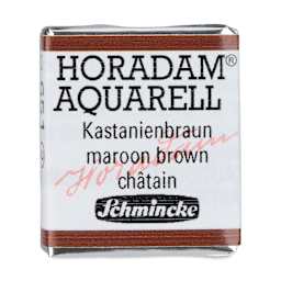 Schmincke Horadam Aquarell Artist Watercolor - Maroon Brown, Half Pan