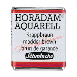 Schmincke Horadam Aquarell Artist Watercolor - Madder Brown, Half Pan