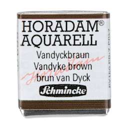 Schmincke Horadam Aquarell Artist Watercolor - Vandyke Brown, Half Pan