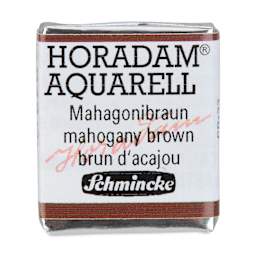 Schmincke Horadam Aquarell Artist Watercolor - Mahogany Brown, Half Pan