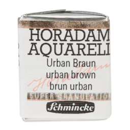 Schmincke Horadam Aquarell Watercolor - Urban Brown, Supergranulation, Half Pan