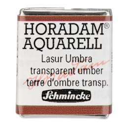 Schmincke Horadam Aquarell Watercolor - Transparent Umber, Half Pan