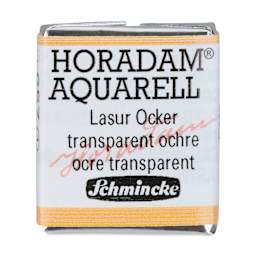 Schmincke Horadam Aquarell Artist Watercolor - Transparent Ochre, Half Pan