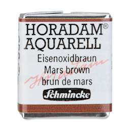 Schmincke Horadam Aquarell Watercolor - Mars Brown, Half Pan