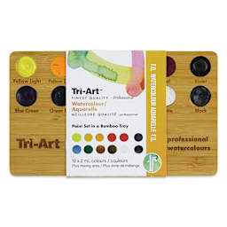 Tri-Art Bamboo Watercolor Set of 12 front of package