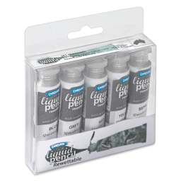 Derivan Rewettable Liquid Pencil Tubes Set - Set of 5, 12 ml Tubes