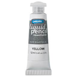 Derivan Rewettable Liquid Pencil Tube - Yellow, 12 ml