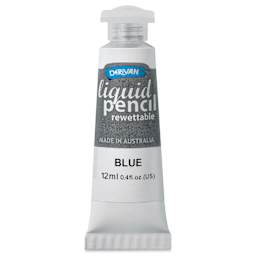 Derivan Rewettable Liquid Pencil Tube - Blue, 12 ml