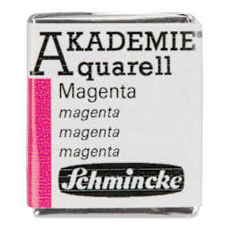 Schmincke Akademie Aquarell Watercolor Pan - Magenta, Half Pan
