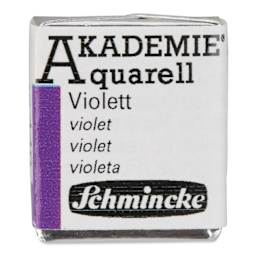 Schmincke Akademie Aquarell Watercolor Pan - Violet, Half Pan